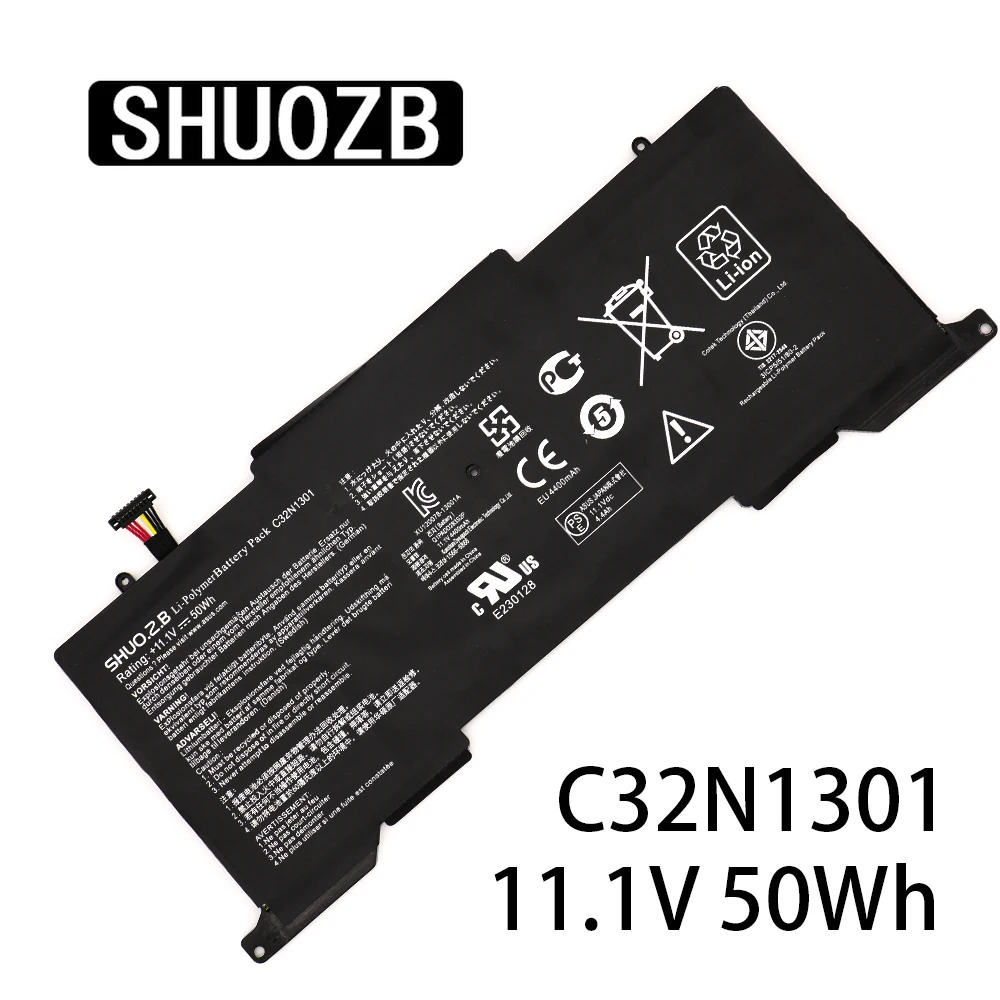 

SHUOZB C32N1301 Laptop Battery For ASUS ZENBOOK UX31LA-US51T C32N1301 UX31L Series 0B200-00510000 50Wh 11.1V New Free Shipping