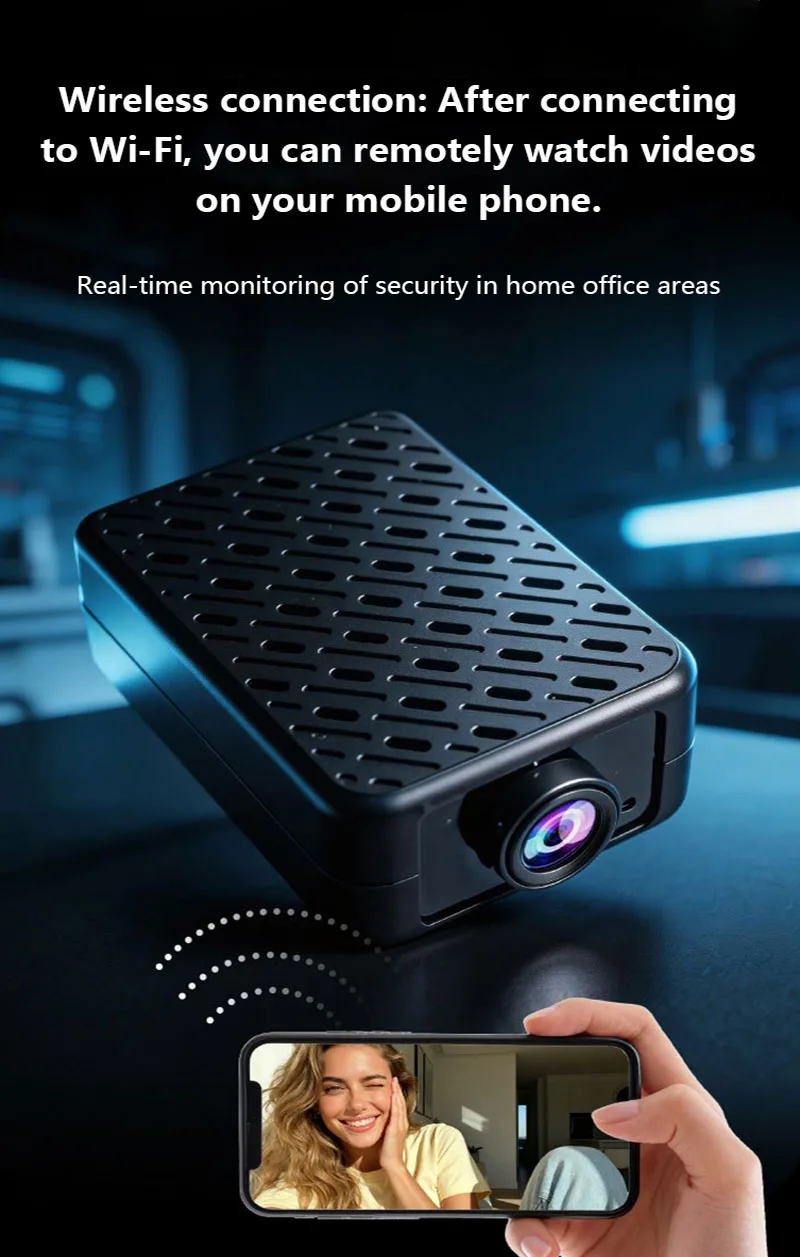 Wireless WiFi Security Camera Long Battery 4K HD Night Vision Motion Detection Remote Intelligent Monitoring Indoor Baby Cam 5