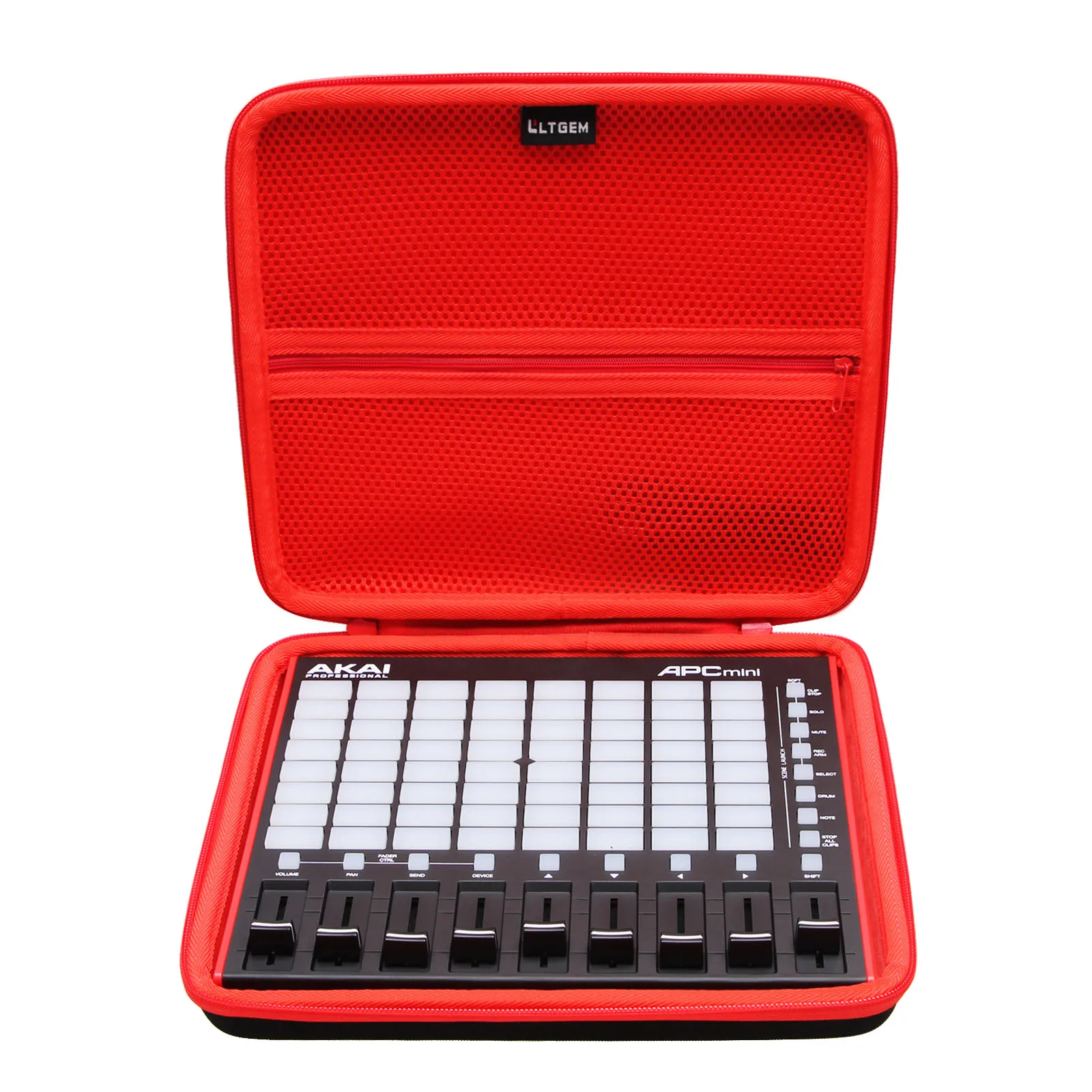 LTGEM EVA Hard Case for AKAI Professional APC Mini MK2 - USB MIDI Pad Controller - Travel Protective Carrying Storage Bag ltgem eva hard case for logitech mx mechanical mini wireless keyboard travel protective carrying storage bag