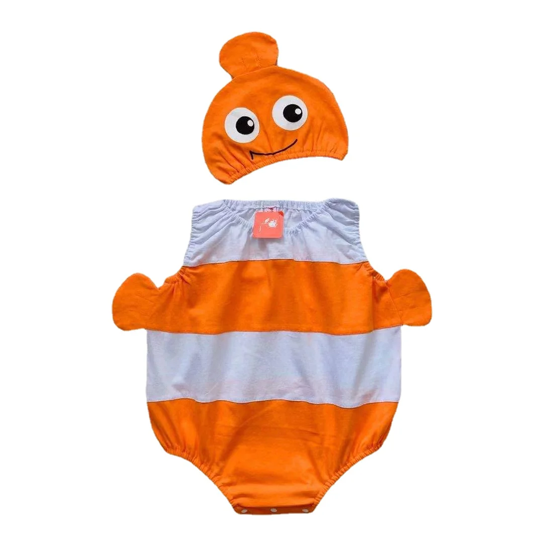 

Umorden Summer Short Baby Romper Bodysuit 2pcs Set Clown Fish Nemo Costume 0-24M Halloween Birthday Party Photograph Fancy Dress