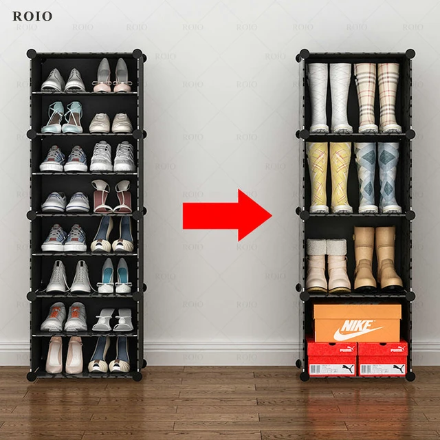 Simple Vetical Shoe Rack Spray Paint DIY Metal Boot Shoes Organizer  Space-saving Stand Holder Stable Easy Assembled Shoe Cabinet - AliExpress