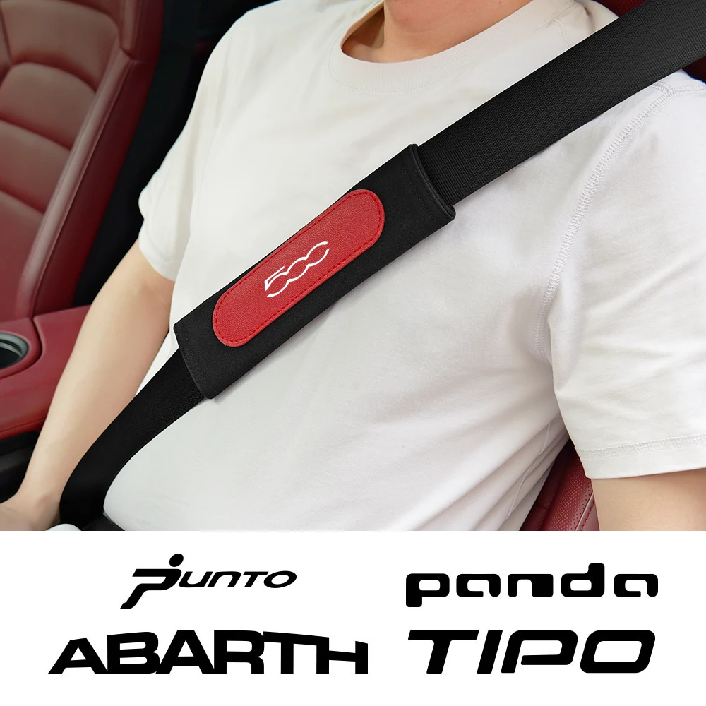 Cuscino Della Copertura Della Spalla Dell'Auto Cuscino Della Cintura Di Sicurezza Per Fiat 500 Panda 169 141 2 Punto Tipo Sw Abarth 595 Imbottitura De