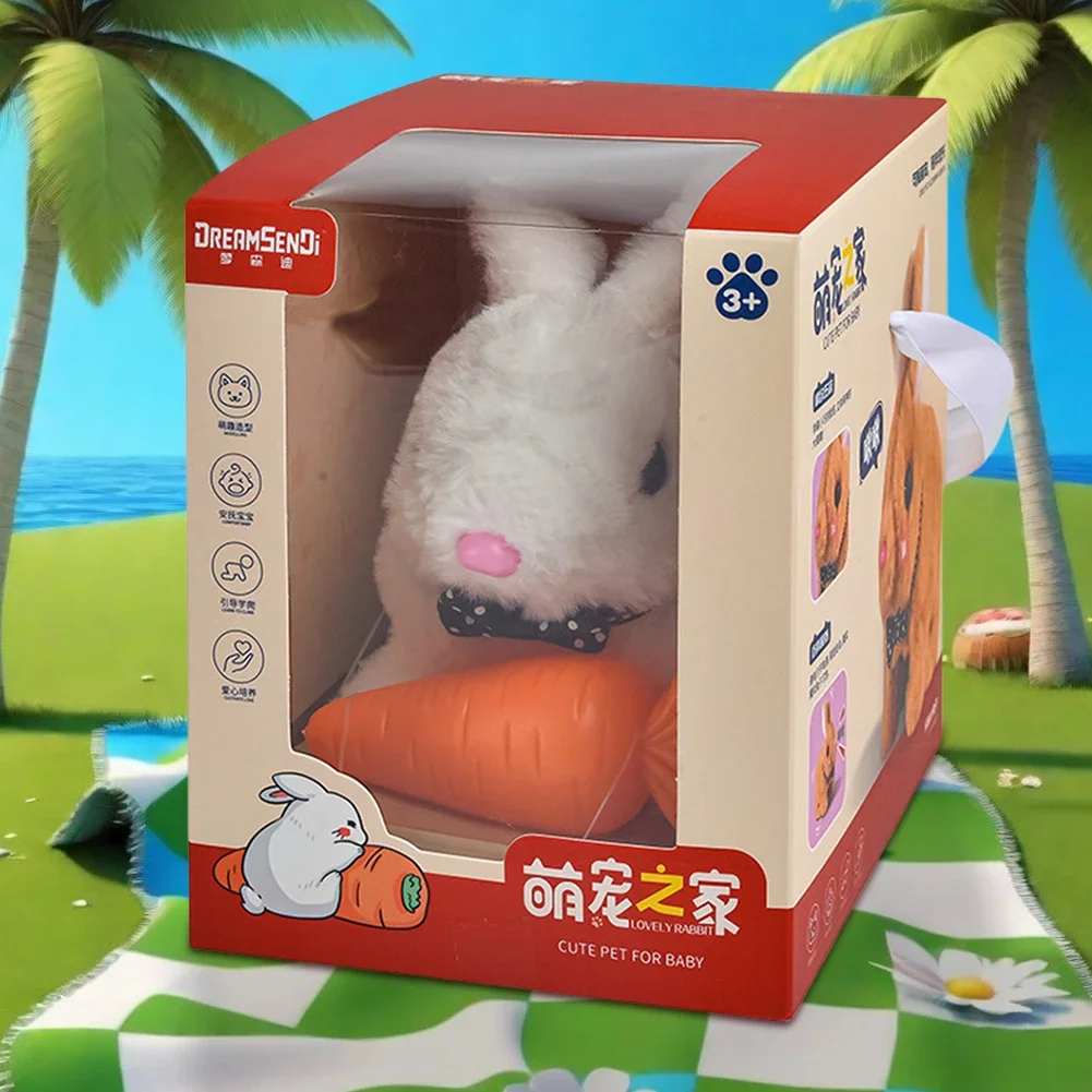 Electronic Robot Dog Realistic Dog Toy Acts Like A Real Puppy Plush Puppy Toy Battery Operated Stuffed Animal Dog for Girls Boys