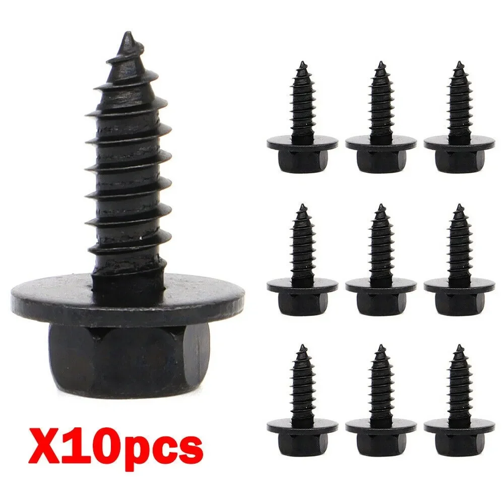 

10Pcs Car Clips Screw Bolt Screw Fastener Liner Under Cover Screw Bumper Splash Seal Shield Rivet Clip For Toyota