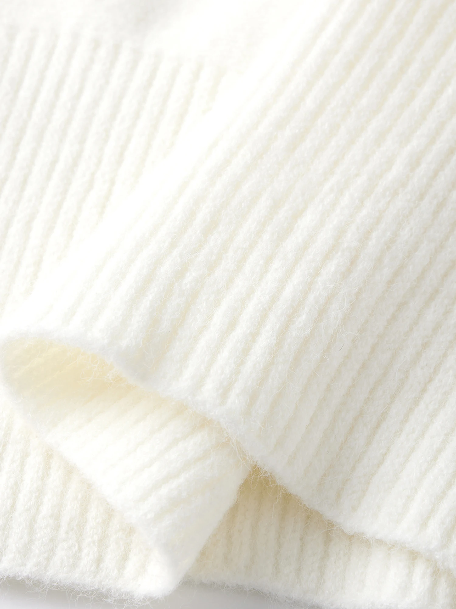 Elegant Off Shoulder Sweater with Ribbed Trim and Flared Sleeves Stylish Cropped Knit Top for Autumn Winter Fashion