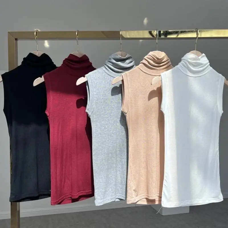 Sexy Transparent Svel High Collar Top Women's Summer New Faion Breathable Versatile Small irt T-irt Commute Sle