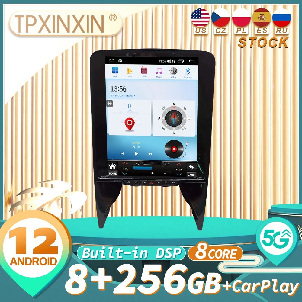 

For Lamborghini 2004 CARPLAY Android 12 Car Radio Stereo Receiver Autoradio Multimedia Player GPS Navigation