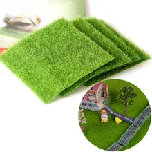 

Artificial Lawn Grass Miniature Garden Ornament DIY Mushroom Craft Pot Fairy Fake Moss For Wedding Xmas Party Decor 15*15cm