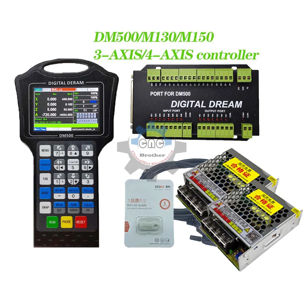 Volante del controlador cnc 500khz motion g code wif driver dm500 m130