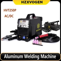 HZXVOGEN 4 in 1 HF TIG AC/DC Aluminum Welding Machine MMA ARC Argon Precise Digital Pulse 2T/4T TIG Welder Stainless HVT250P 1