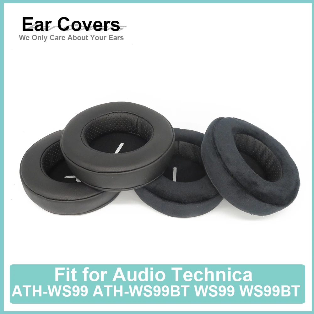 

Earpads For Audio Technica ATH-WS99 ATH-WS99BT WS99 WS99BT Headphone Earcushions Protein Velour Pads Memory Foam Ear Pads