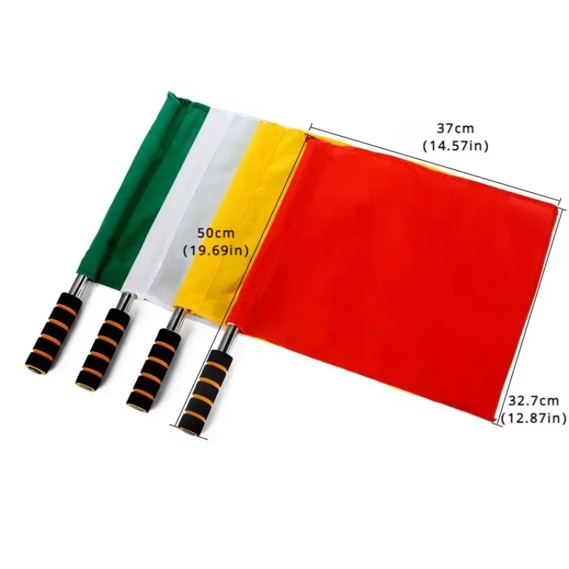 1PC Soccer Referee Flag Professional Fair Play Sports Match Football Linesman Waterproof Flags Sports Game Referee Equipment
