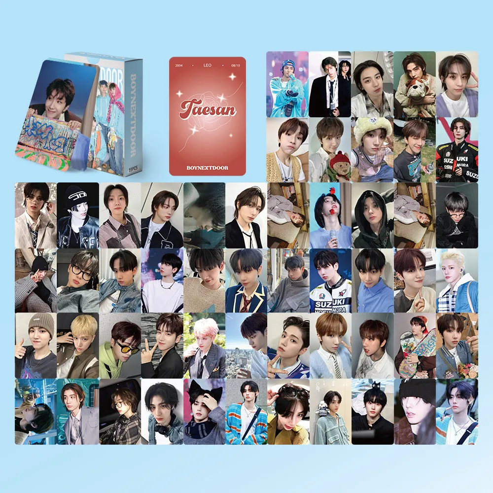 Kpop Boy Band BOYNEXTDOOR New Album Lomo cards Photocards Double Sided Printd Postcards 55Pcs Fans Collection