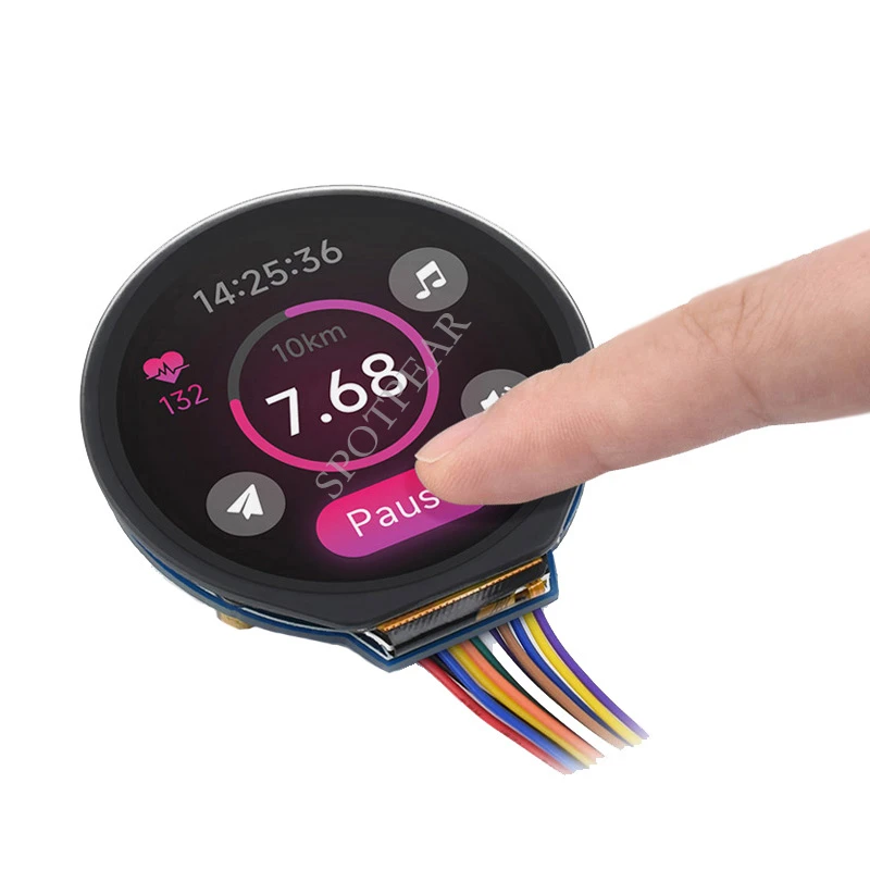 Stm32 1.28inch Round Lcd Display Screen Module With Touch Spi I2c Lcd ...