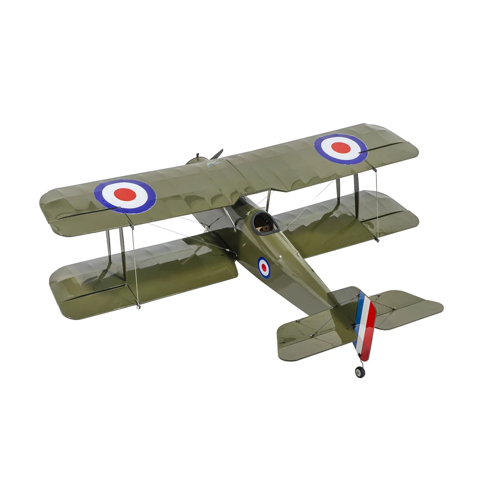 Balsa Wood Biplane Warbird RC Airplane Kit