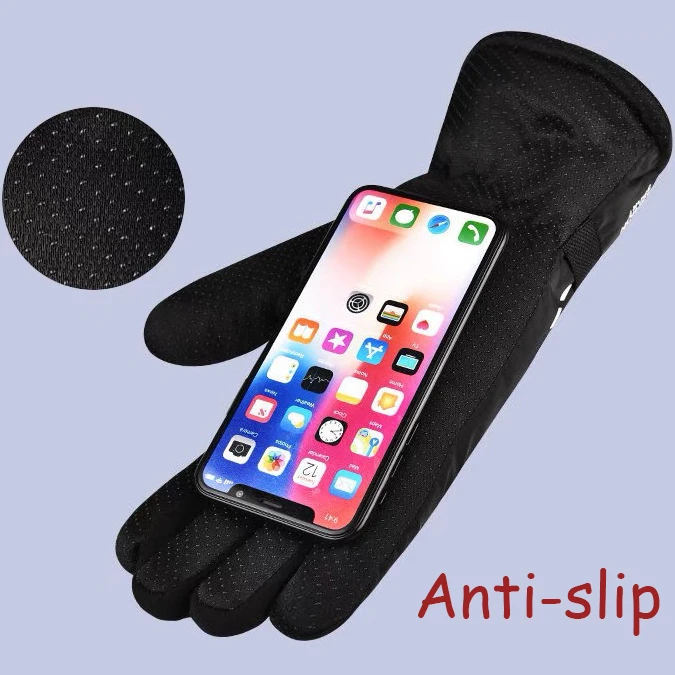 Cold Winter Gloves Thermal Warm Full Finger Glove Outdoor Running Cycling Motorcycle Hiking Skiing Gloves Waterproof Anti Slip