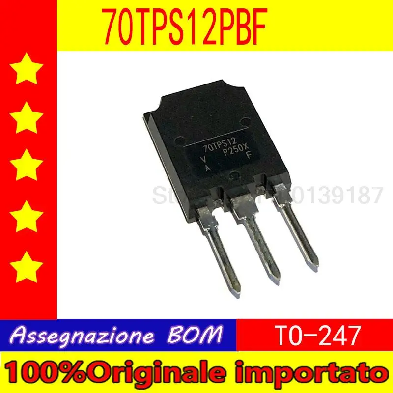 

10 шт./лот VS-70TPS12PBF 70TPS12 70TPS12PBF TO-247 односторонний SCR 70A 1200V