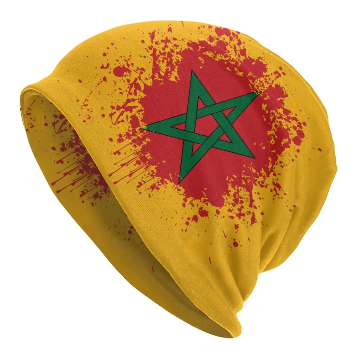 

Шапка Marokko с флагом Марокко, вязаная шапка для мужчин, женщин, мужчин, унисекс, в стиле хип-хоп, для взрослых, марокканская гордость, теплые зимние шапочки, шапки, шапка