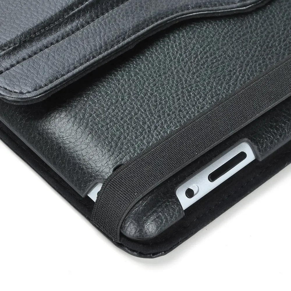 Luxus-Ledertasche Mit 360° Drehständer Für IPad 2/3/4 – Als Geldbörse & Schutzhülle Nutzbar Luxus-Ledertasche Mit 360° Drehständer Für IPad 2/3/4 – Als Geldbörse & Schutzhülle Nutzbar