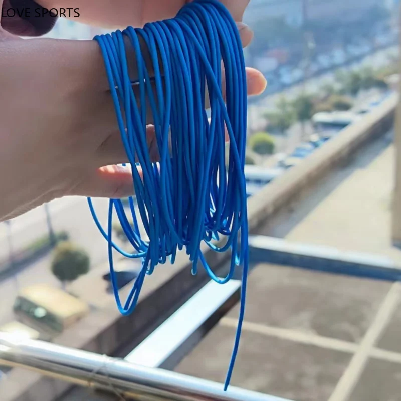 2mm Solid Rubber Fishing Line Elastic Band Strapping Rope 10M Elastic Tennis Slingshot Rope Traditional Level Round Tied Line