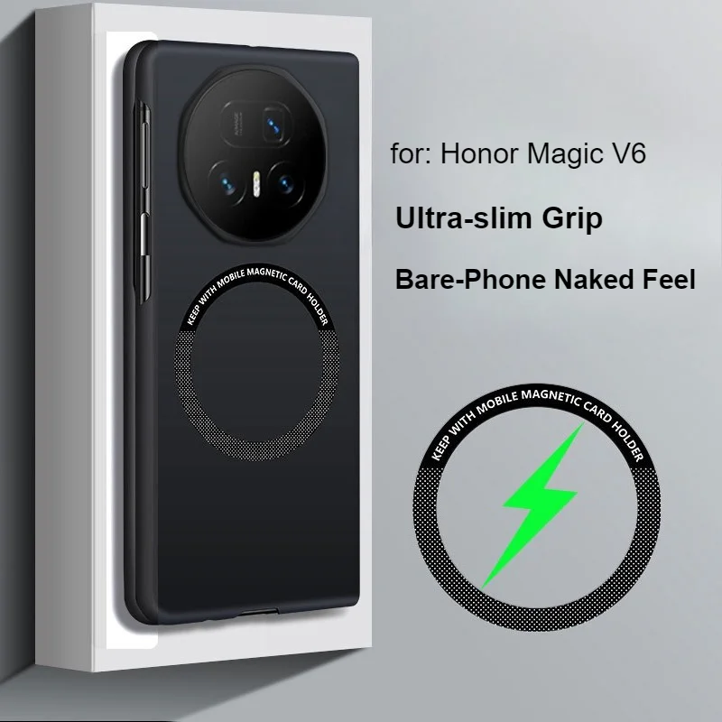 Trendy Frosted Ultra-Thin Hard PC Case - Anti-Drop Magnetic Back Cover
