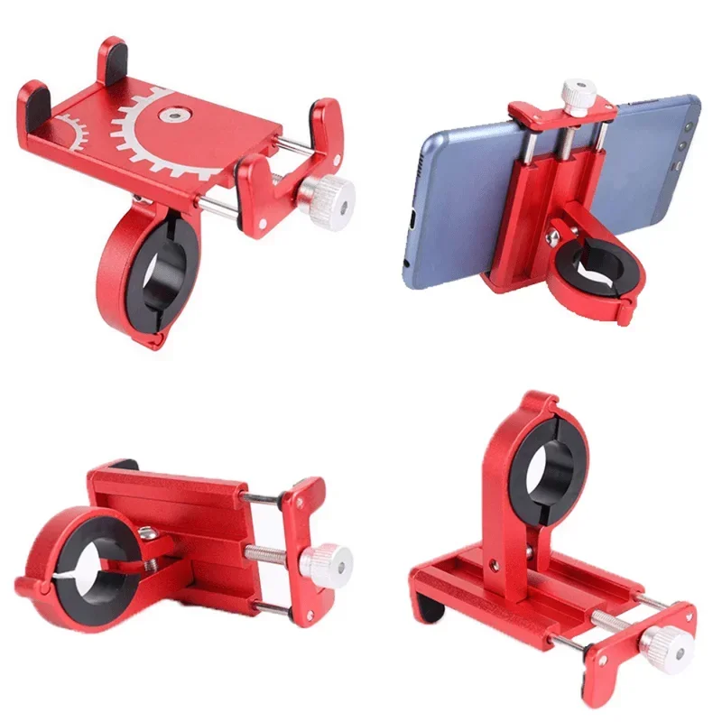 Bicycle phone holder Universal Phone Holder Mount Mobile Cell GPS Metal Riding MTB Motorcycle Stand Bracket Bike Moto Handlebar Antislip Clip