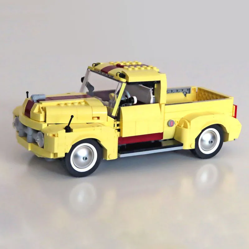 848 Pz/Lotto Moc Creative Expert Set Classic Pickup Cars Modello Di Camion Versione Modellata 10271 Fiat 500 Building Blocks Giocattolo Di Mattoni Fai