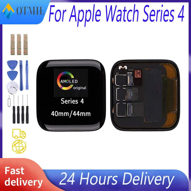 Origi 40Mm/44Mm Per Apple Watch Series 4 Lcd Touch Screen Digitizer Assembly Per Watch Series 4 Lcd Series S4 Lcd Sostituzione