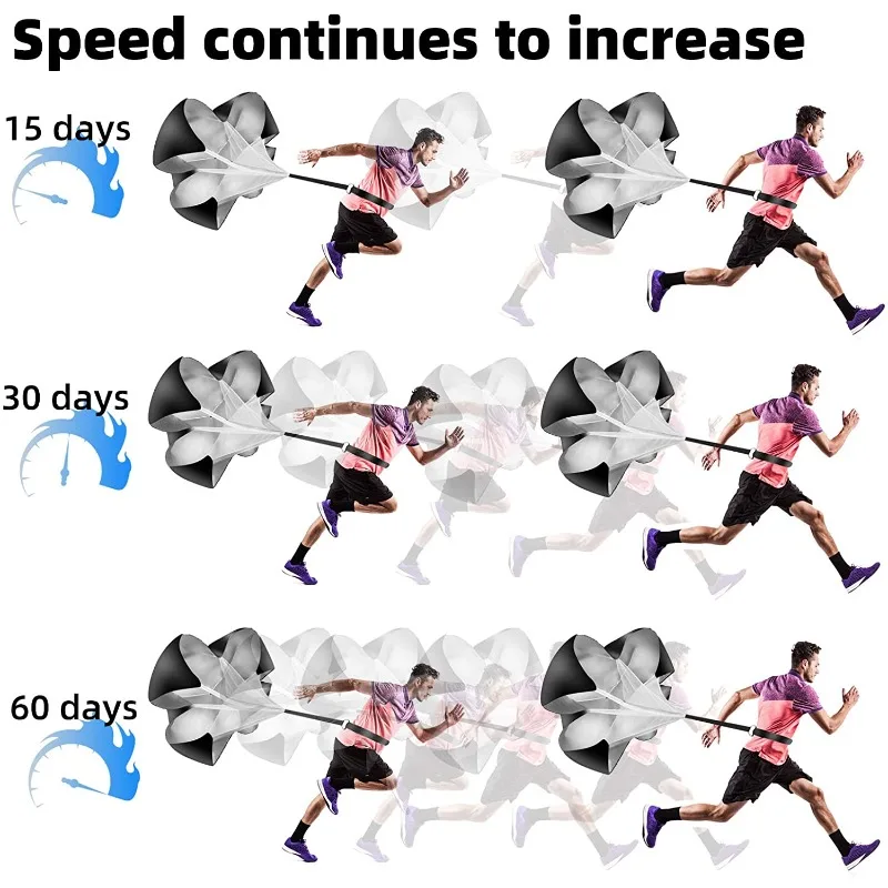 Soccer Speed Parachute Strength Training Umbrella Football Basketball Running Exerciser Resistance Bands Drag Parachutes agility training chute