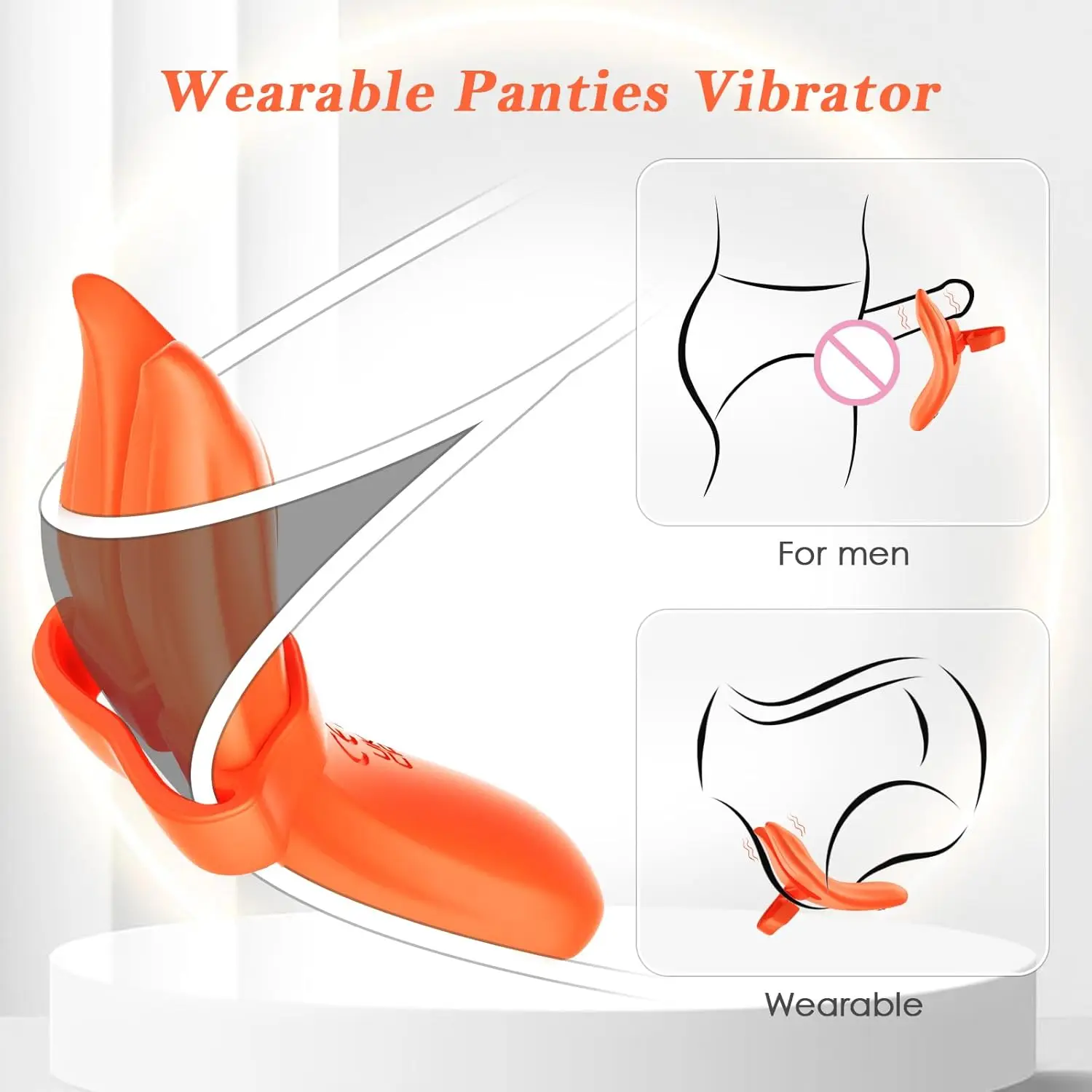 Ultra-Quiet Wearable Panty Love Butterfly Vibrator with Rechargeable Remote Control Teasing Rabbit Ears for Clitoral Thrills Fl
