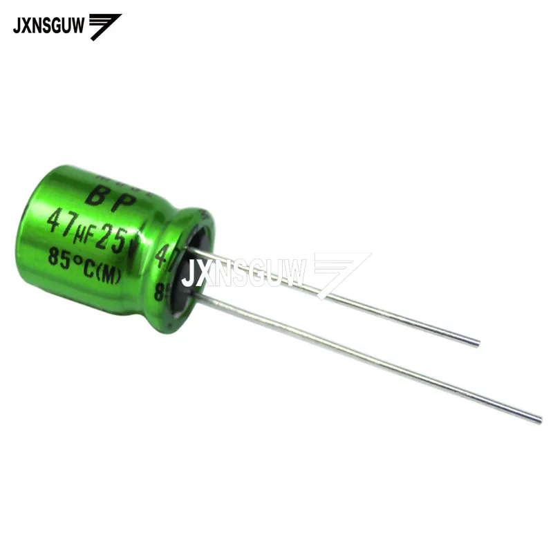 50 Condensatori Elettrolitici Nichicon 47uF 25V 105°C – Radiale 5x11mm – Giappone