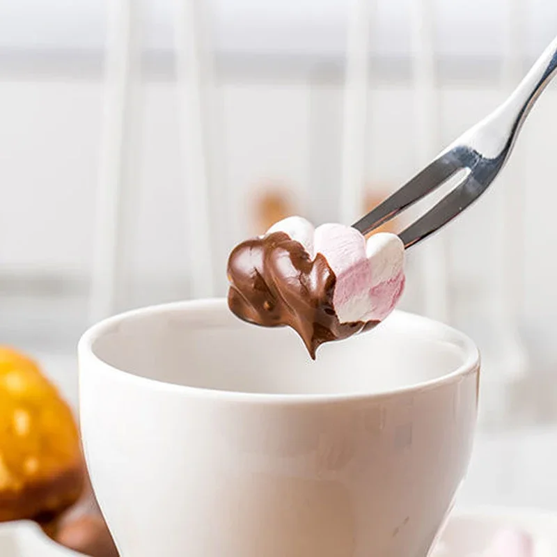Creative Mini Ceramic Chocolate Fondue Premium Porcelain Chocolate Cheese Melting Pot Household Tool Kitchen Accessories