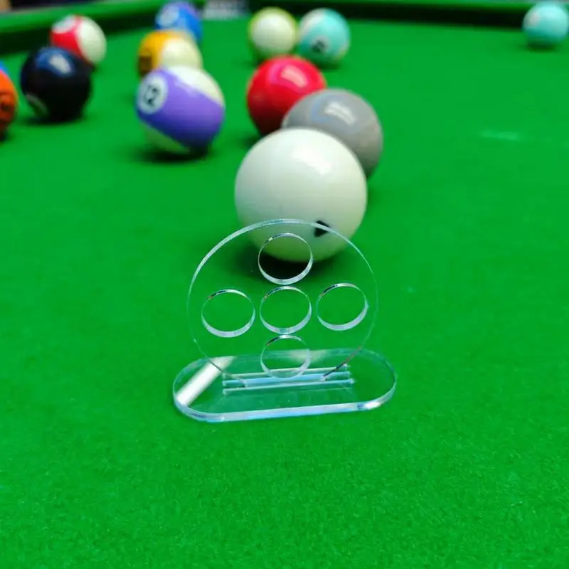 5 Holes Billiard Rod Trainer Billiards Straightness Trainer Billiard Hitting Exerciser Acrylic Pool Cue Strokes Training Device