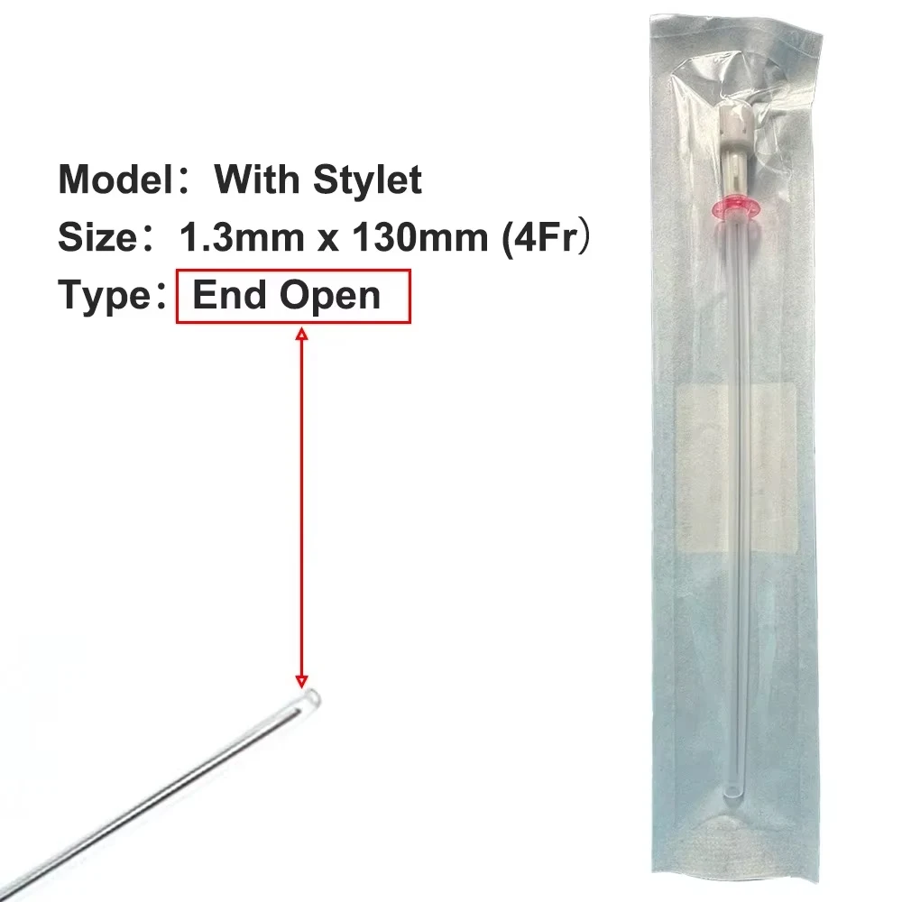 Conjunto de Cateteres Veterinários 10 Peças 3Fr 4Fr com Tubo Pontiagudo para Cuidados Urinários de Gatos Essencial para Clínicas Veterinárias