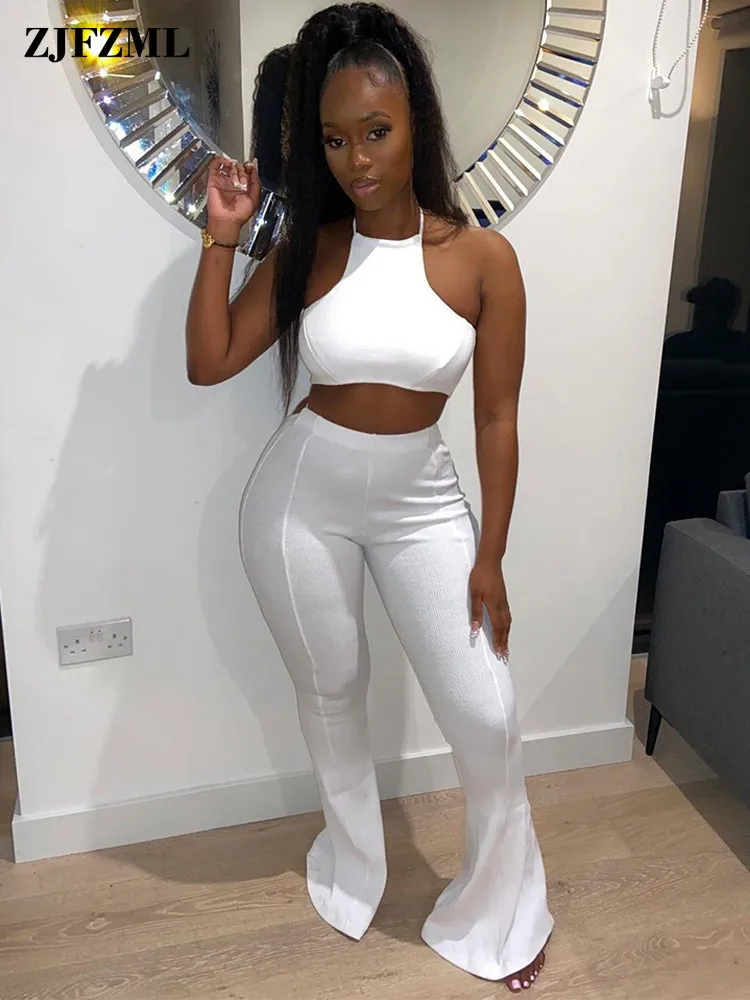 Casual Bodycon Halter Neck Backless 