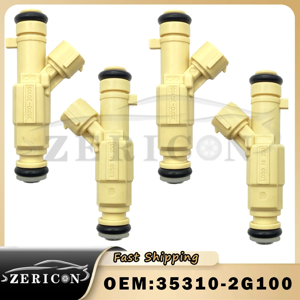 

4pcs 35310-2G100 New Fuel Injector For Hyundai Tucson Kia Forte Koup 2010-2013 2.0L High Quality Injection Nozzle 353102G100