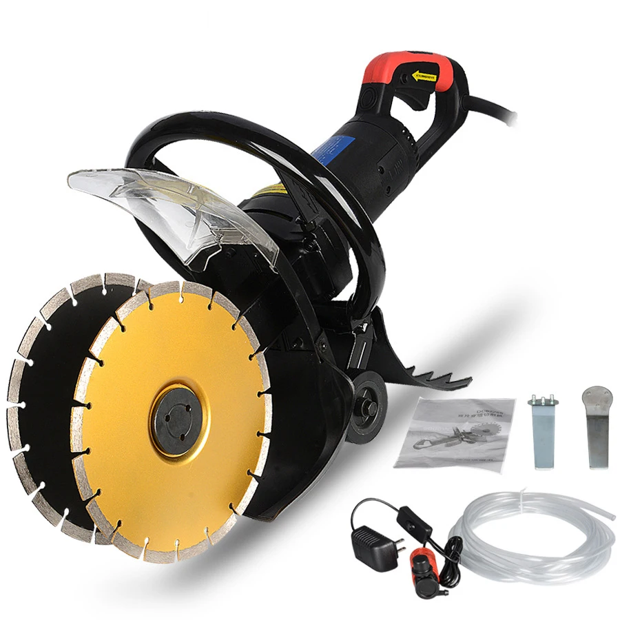 

2300W Wall Chaser Groove Cutting Machine 225mm Double-blade Electric Slotting Machine Concrete Cement Stone Cutting Circular Saw