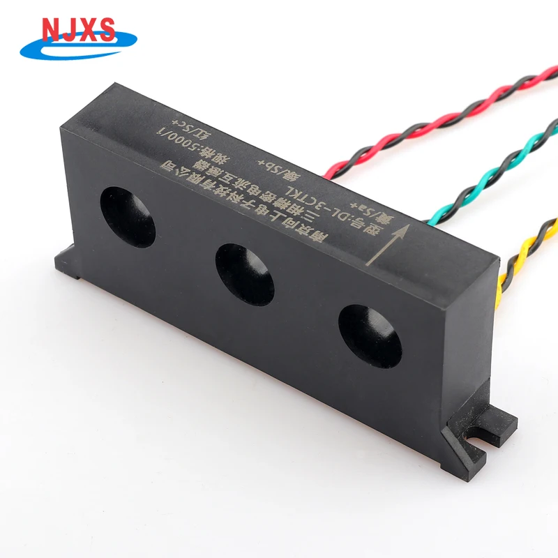 NJXSE DL-3CTKL 3 Phase Current Transformer 5A 10A 30A 50A 100A CT AC 1000/1 2000/1 3000/1 5000/1 Three-phase Current Transformer