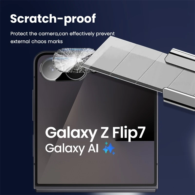 3D Curved Tempered Glass Camera Protector for Samsung Galaxy Z Flip