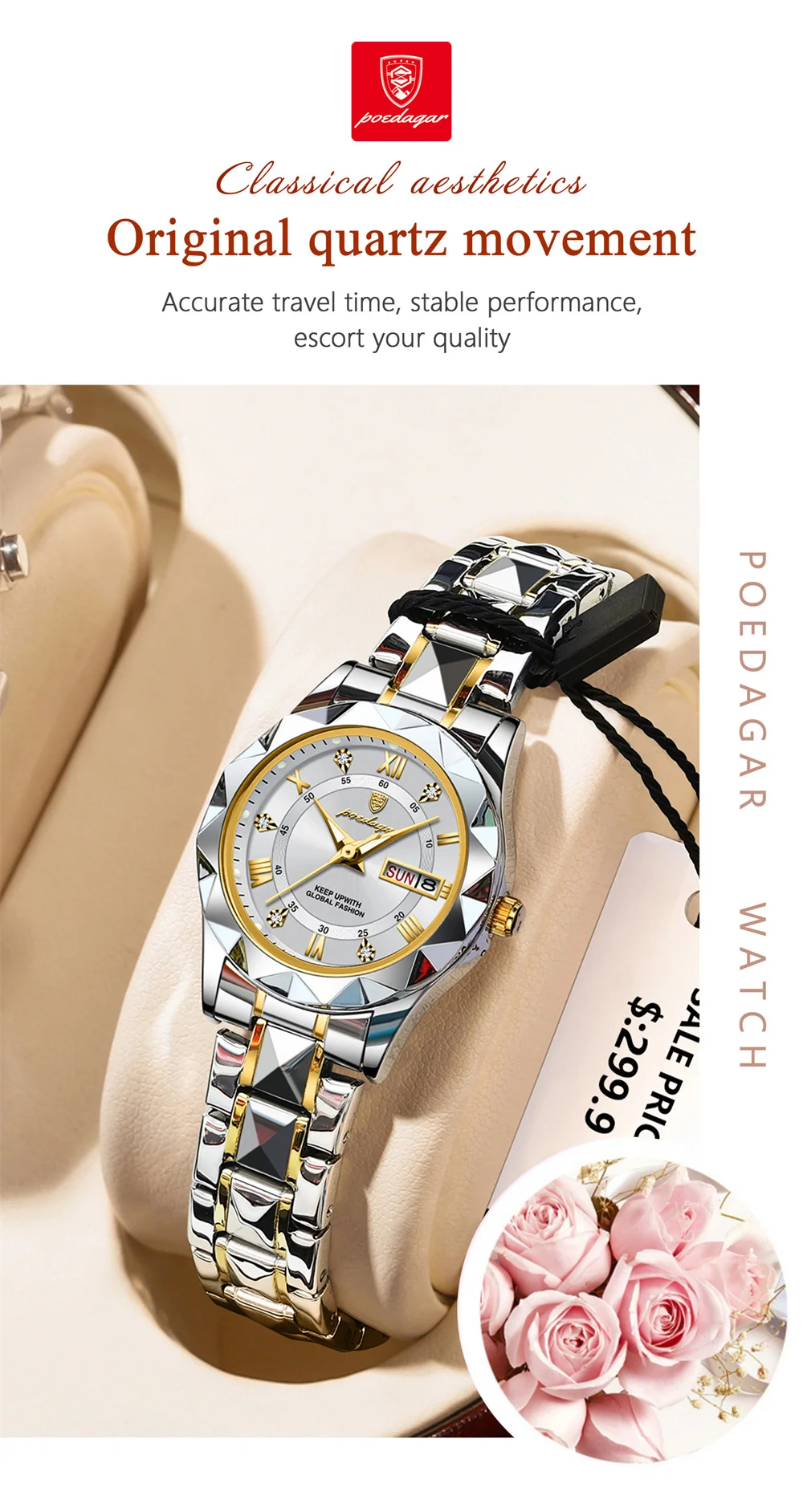 POEDAGAR 306 Women's Watch description image 13