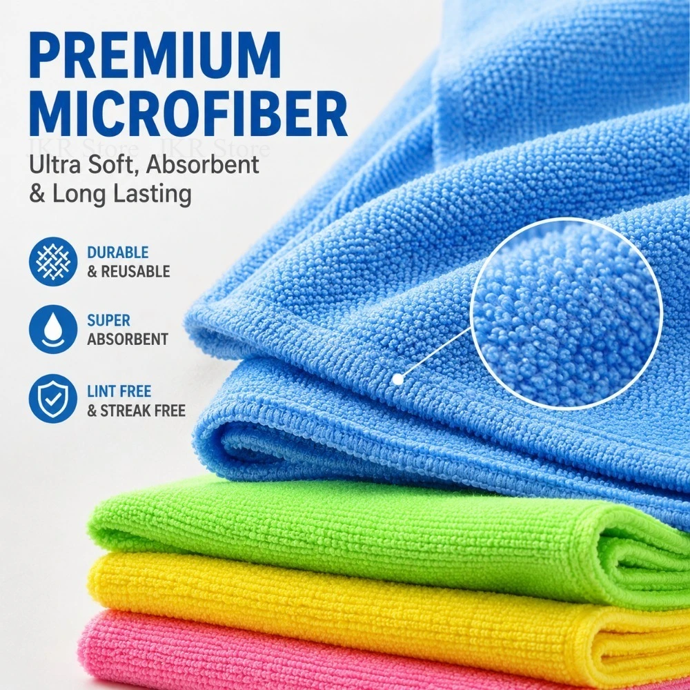 Ultra-Absorbent Reusable Microfiber Cleaning Towel
