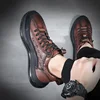 2024 Autumn Alligator pattern Men Sneakers Lace Up Casual Platform Vulcanized Shoes Male Anti-slip Running  Zapatillas Hombre 5