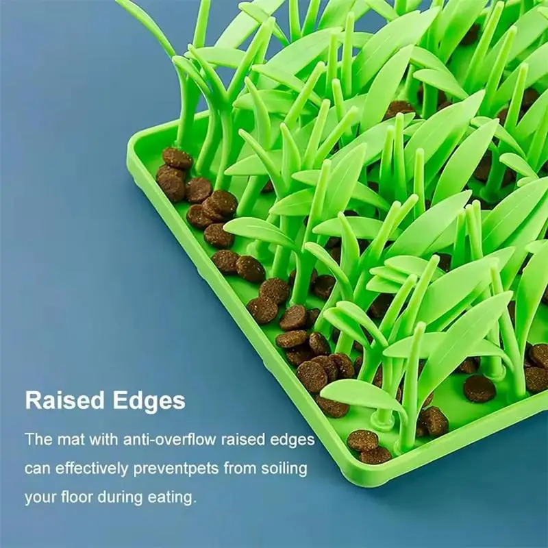 Grass Snuffle Pad For Dogs Silicone Snuffle Grass Pad Silicone Mats For Cats Non-Slip Large Medium Small