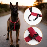 Escape-Proof Nylon Dog Harness with Handle Adjustable No-Pull Pet Harness for Medium Large Dogs Golden Retriever Husky Supplies 3