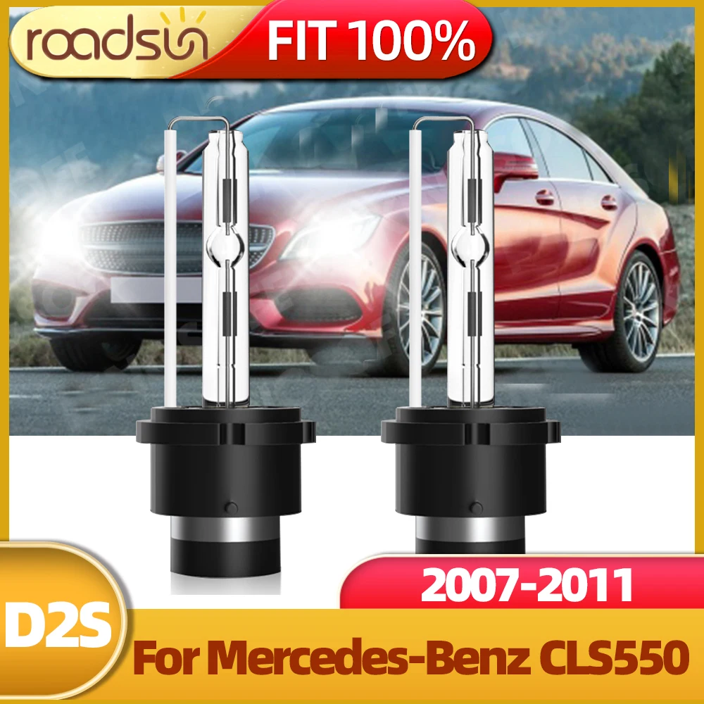 

Roadsun 2 шт. D2S HID фары 6000K 35 Вт ксеноновые лампы автомобильные лампы Автомобильные фары для Mercedes-Benz CLS550 2007 2008 2009 2010 2011