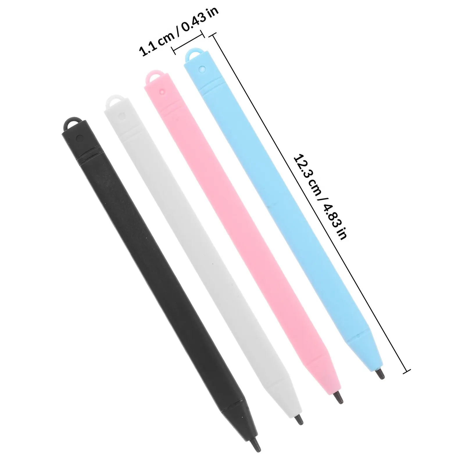 4Pcs 전자 스크린 쓰기 스타일러스 LCD 쓰기 보드 용 고정밀 드로잉 펜 어린이 디지털 용 교체 펜 세트