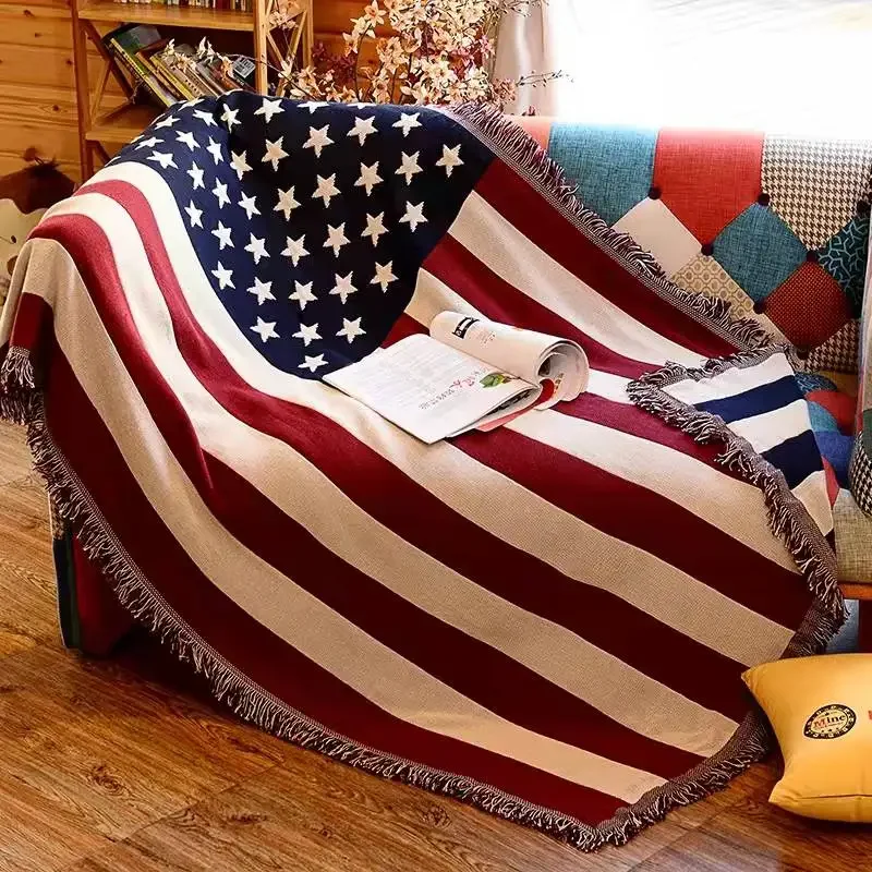 

UK USA Flag Blanket Mat Cover Bedspread Sofa Bedding Room Decor Throw Rug Picnic Blanket Tablecloth Free Shipping Vintage