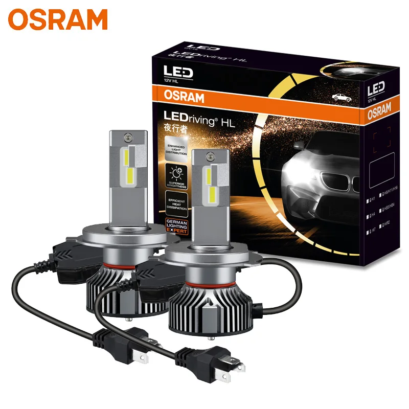 Osram Ledriving Hl Premium New Gen H4 9003 Hb2 Yxz Led Car Headlight 90W 9000Lm High Lumen 6000K White Led Auto Lamps, 2X