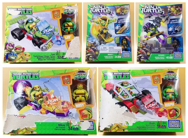 Anime Mega Bloks Car Assembling Building Blocks Toys Action Figures Mini Kids Collection Decoration Model Gifts 2