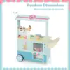 Kids Ice Cream Cart with Vending Machine & Ice Cream Maker Toys Display Stand 2